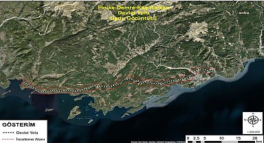 Antalya'da tepki çeken Demre-Kalkan otoyol projesi için yarın keşif yapılacak
