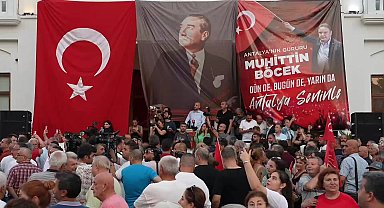 “Antalya İradesine Sahip Çıkıyor” mitingi… CHP Antalya İl Başkanı Kamacı: Cumhuriyetimiz tehlike altında, bu tehlikeyi savuşturmanın tek yolu, hep birlikte mücadele etmek