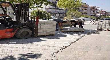 Ayvalık 150 Evler Mahallesi’nde yol ve altyapı çalışmaları devam ediyor
