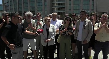 Basın meslek örgütleri Çağlayan Adliyesi önünde: