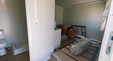 Bilecik’te yangında etkilenenler için konteyner kurulumu başladı