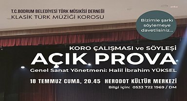 Bodrum Belediyesi Türk Musikisi Derneği'nden müzikseverlere davet