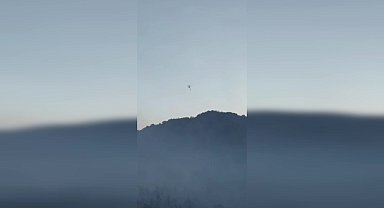 Bursa'daki orman yangınına havadan ve karadan müdahale devam ediyor 