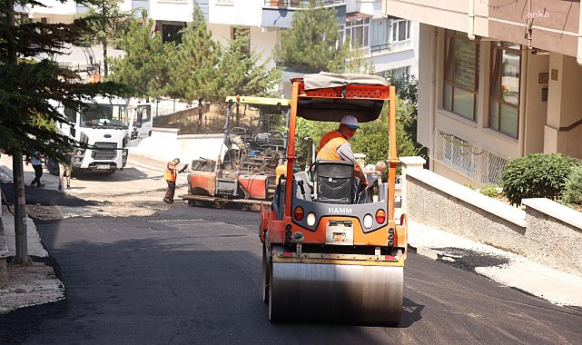 Çankaya Belediyesi, ilçe genelinde asfalt çalışmalarına hız verdi