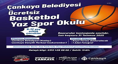 Çankaya Belediyesi'nden ücretsiz Yaz Spor Okulları