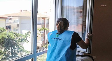 Çankaya'da yaşlı ve engelli vatandaşlara evde temizlik hizmeti