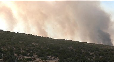 Çeşme'deki yangın Urla'da ormanlık alana sıçradı
