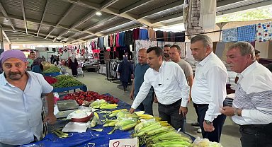 CHP'li Başevirgen, pazar yerini ziyaret etti: