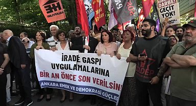 CHP'li belediyelere operasyon Ankara'da protesto edildi... Ümit Erkol: