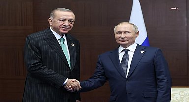 Cumhurbaşkanı Erdoğan, Rusya Devlet Başkanı Putin ile görüştü