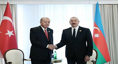 Cumhurbaşkanı Recep Tayyip Erdoğan, Azerbaycan Cumhurbaşkanı İlham Aliyev ile görüştü