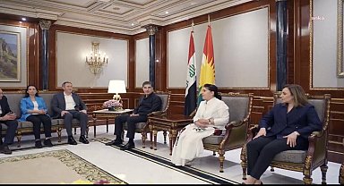 DEM Parti heyeti, Neçirvan Barzani'yi ziyaret etti