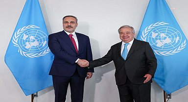 Dışişleri Bakanı Fidan, BM Genel Merkezi'nde resmi akşam yemeğine katıldı