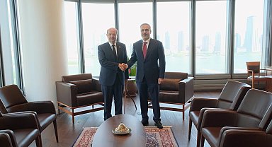 Dışişleri Bakanı Fidan, New York'ta KKTC Cumhurbaşkanı Tatar ile bir araya geldi