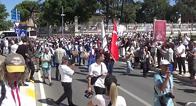 Edirne'de 644’üncü Tarihi Kırkpınar Yağlı Güreşleri Ağası Ufuk Özünlü, davul zurnalarla karşılandı
