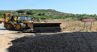 Efes Selçuk Belediyesi, Barutçu ile Zeytinköy’ü kapsayan güzergâhtaki asfalt onarım çalışmalarını tamamladı