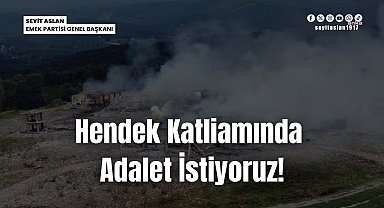 EMEP Genel Başkanı Seyit Aslan'dan, Sakarya Hendek Katliamı davasına çağrı: