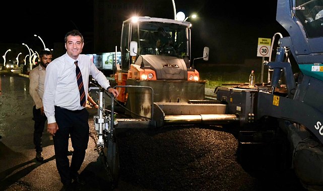 Giresun Belediye Başkanı Köse, Aksu Mahallesi’nde devam eden asfalt çalışmalarını inceledi