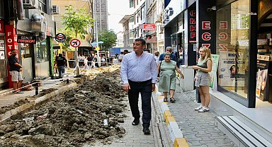 Giresun Belediye Başkanı Köse, İncedayı Sokak’taki doğal gaz çalışmalarını inceledi