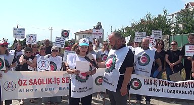 HAK-İŞ Sendikası’ndan Sinop’ta oturma eylemi