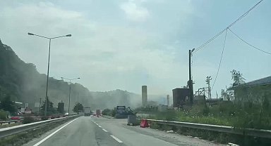 Hopa’da vatandaşlardan toz bulutu ve koku nedeniyle asfalt plentine tepki