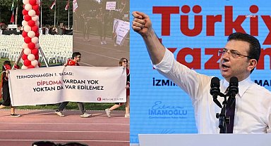 İmamoğlu'ndan ODTÜ mezuniyet töreninde açılan pankarta yorum geldi:
