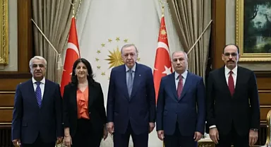 İmralı Heyeti Cumhurbaşkanı Erdoğan ile görüşüyor... Pervin Buldan: 
