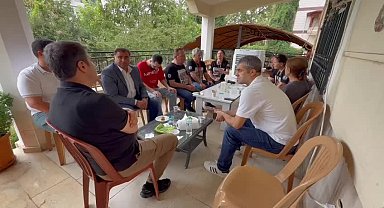 İsias Otel'de evlatlarını kaybeden ailelerden Abdurrahman Tutdere'ye destek ziyareti