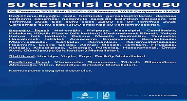 İSKİ’den 3 ilçede su kesintisi uyarısı
