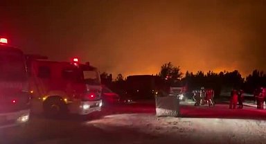 İstanbul İtfaiyesinden Şarköy'deki orman yangını söndürme çalışmalarına destek