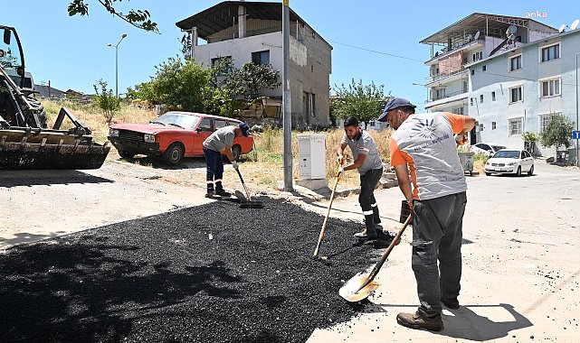 Karabağlar’da asfaltlama ve yol onarım çalışmaları aralıksız sürüyor