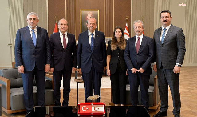KKTC Cumhurbaşkanı Tatar, CHP Genel Başkan Yardımcısı Tan ve beraberindeki heyeti kabul etti