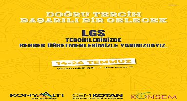 Konyaaltı Belediyesi, tercih döneminde de öğrencilerin yanında
