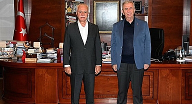 Koray Aydın'dan Mansur Yavaş'a ziyaret