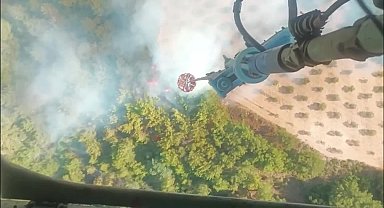 Manisa yangınında tedbir amaçlı 2 mahalle tahliye edildi