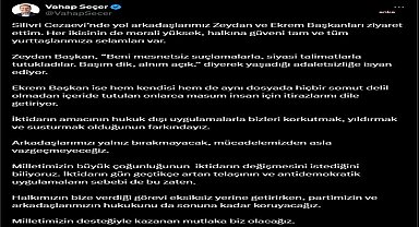 Mersin Büyükşehir Belediye Başkanı Vahap Seçer Zeydan Karalar ve Ekrem İmamoğlu’nu ziyaret etti