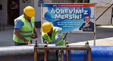 Mersin Su ve Kanalizasyon İdaresi, Aydıncık ilçesinin içme suyu altyapısını yeniliyor