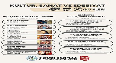 Milas Belediyesi Kültür, Sanat ve Edebiyat Günleri başlıyor