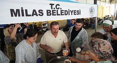 Milas Belediyesi'nden vatandaşlara aşure ikramı