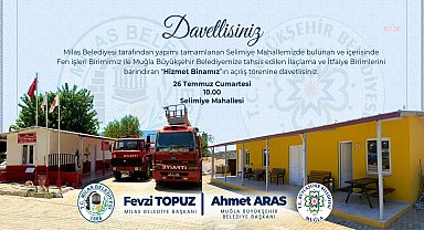 Milas Belediyesi tarafından yapımı tamamlanan Hizmet Binası törenle açılıyor