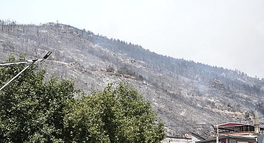 Osmangazi Belediye Başkanı Aydın'dan yangın bölgesine ziyaret: