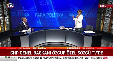 Özgür Özel SZC TV canlı yayınında konuştu: “Adayı değiştirecek olursak tekil bir karar vermem. En doğru adayı belirleriz”