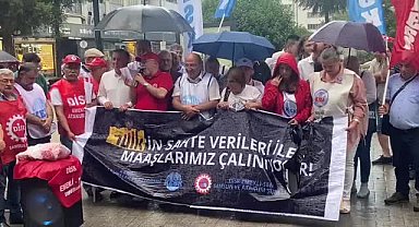 Samsun'da emeklilerden eylem