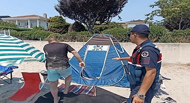 Silivri Belediyesi'nden izinsiz çadır ve mangal kullanımına müdahale