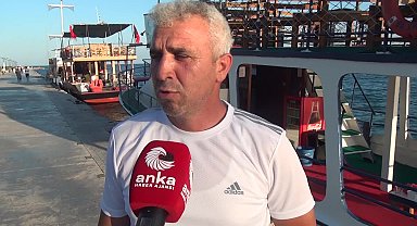 Sinop’ta tekne turu yapan vatandaş: