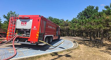Sultangazi Hacı Bektaş-ı Veli Kent Ormanı’ndaki yangın kontrol altına alındı