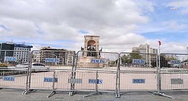 Taksim ve çevresinde gösteri yasağı ve bariyerli önlem