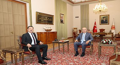 TBMM Başkanı Kurtulmuş, TİP Genel Başkanı Baş'ı kabul etti