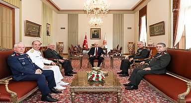 TBMM Başkanı Kurtulmuş’un Milli Savunma Bakanı Güler’i kabulünde “Terörsüz Türkiye” ile ilgili yürütülen çalışmalar ele alındı