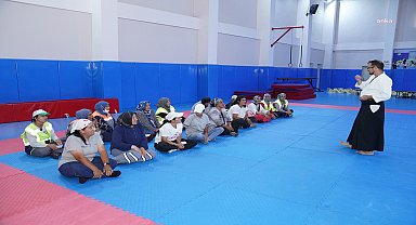 Tepebaşı Belediyesi, sahadaki kadın personeli için aikido kursu düzenliyor